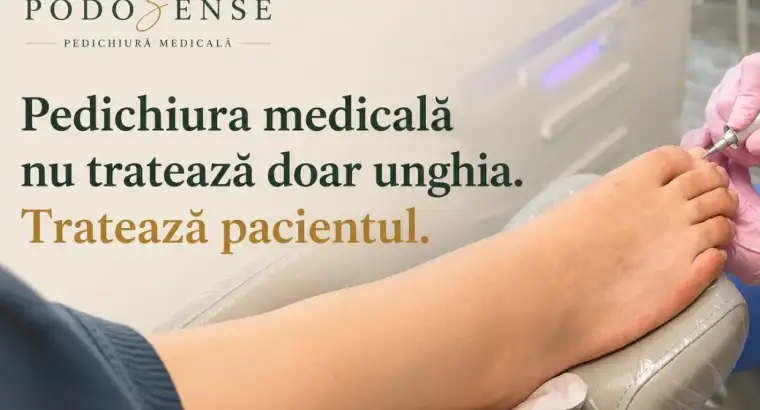 Pedichiura medicală nu tratează doar unghia. Tratează pacientul.