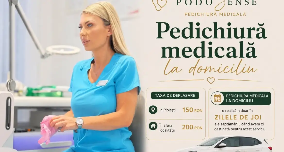 Pedichiura medicală la domiciliu – De ce nu este un lux, ci o necesitate pentru pacienții imobilizați
