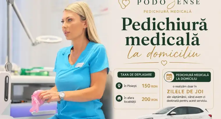 Pedichiura medicală la domiciliu – De ce nu este un lux, ci o necesitate pentru pacienții imobilizați