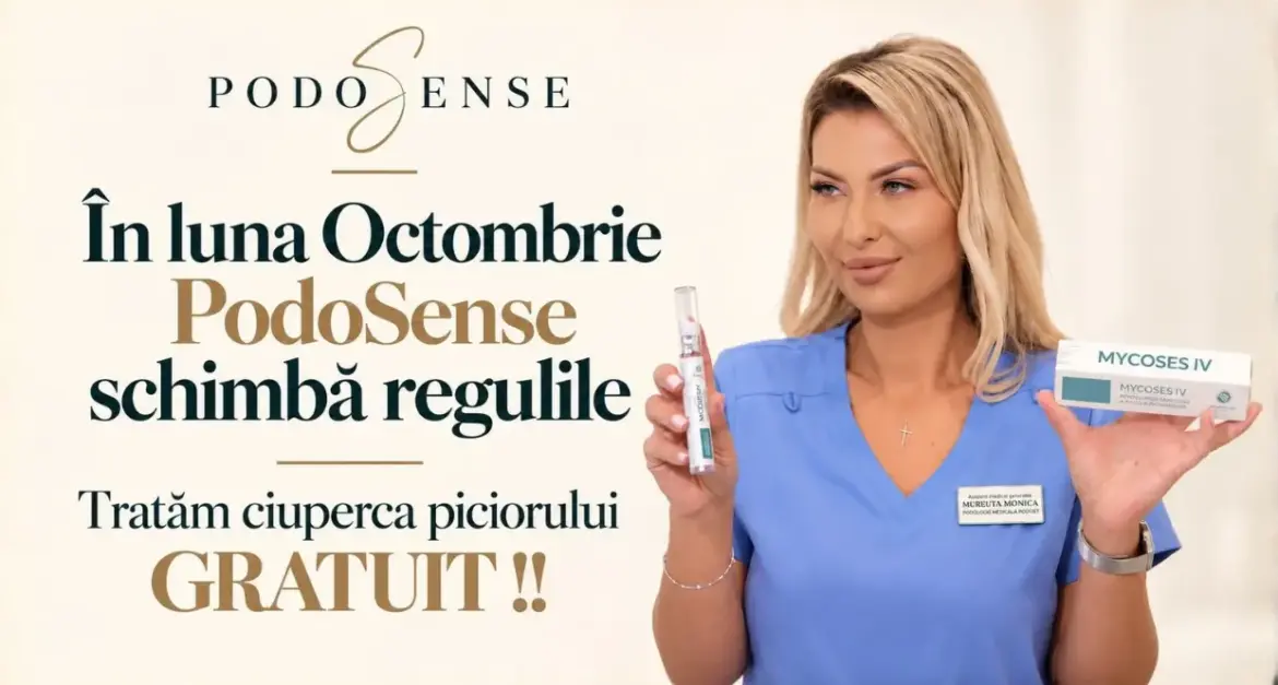 În luna octombrie, tratăm ciuperca piciorului GRATUIT